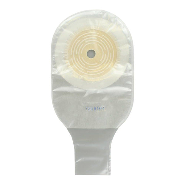 Entrust 1 Piece Drainable Pouch, With Velcro Closure, Beige, Cut-to-Fit, (Up to 2-1/2), Extended Wear, With Dual Hydrocolloid, 12 10 Box
