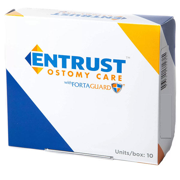 Entrust Drainable Pouch, Standard Wear, With Velcro Closure, (12"), Precut, 2-1/4 10 Box