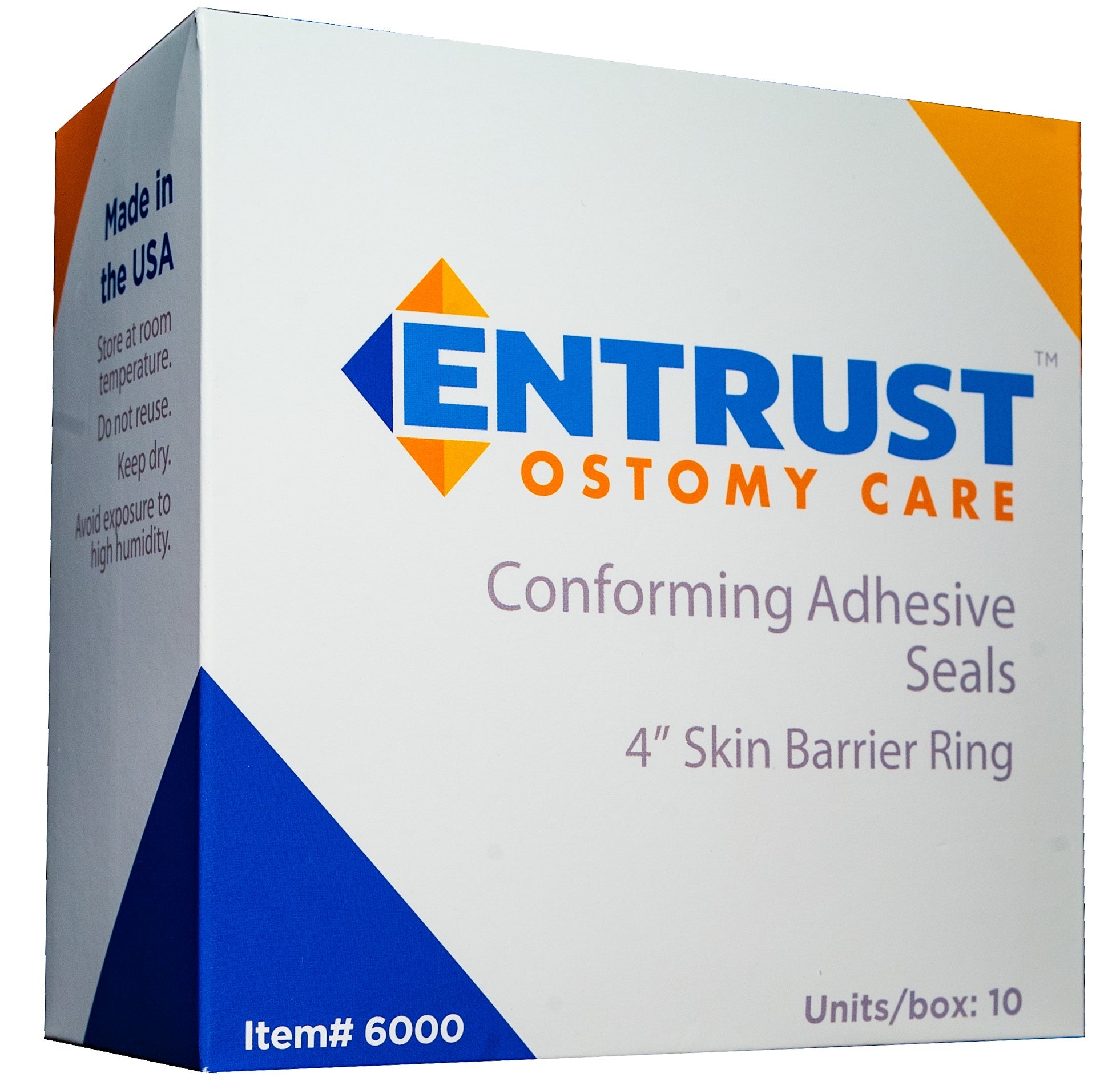 Entrust Ostomy Skin Barrier Ring 4" 10 Box