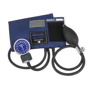 Child Signature Aneroid Sphygmomanometers with Blue Nylon Cuff 1 Each