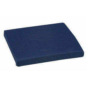 Standard Polyfoam Wheelchair Cushion 16" x 18" x 2", Navy 1 Each
