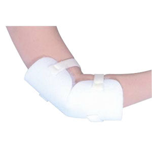 Heel/Elbow Protector with Two Straps, One Size Fits Most, White 2 Pack