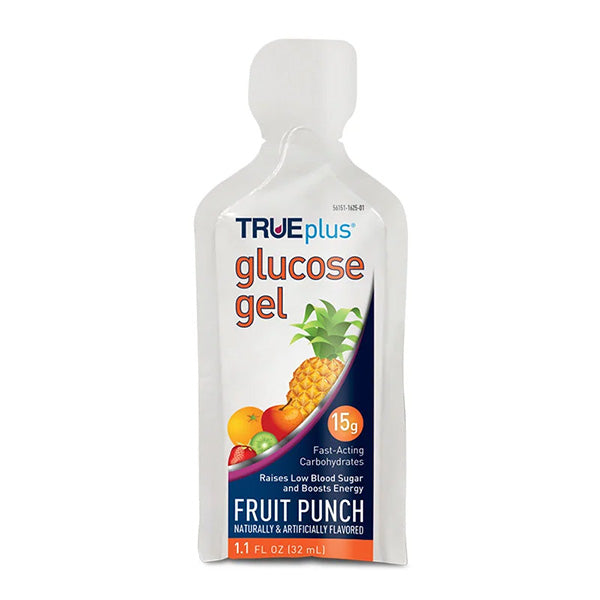 TRUEplus Glucose Gel 15 g, Packet, Fruit Punch 1 Each