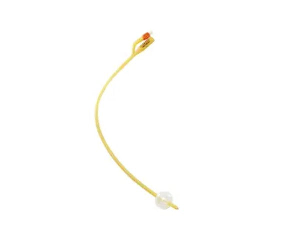 Dover 2-Way Hydrogel Coated Latex Coude Tip Urethral Urinary Catheter, 22 FR, 30mL 1 Each