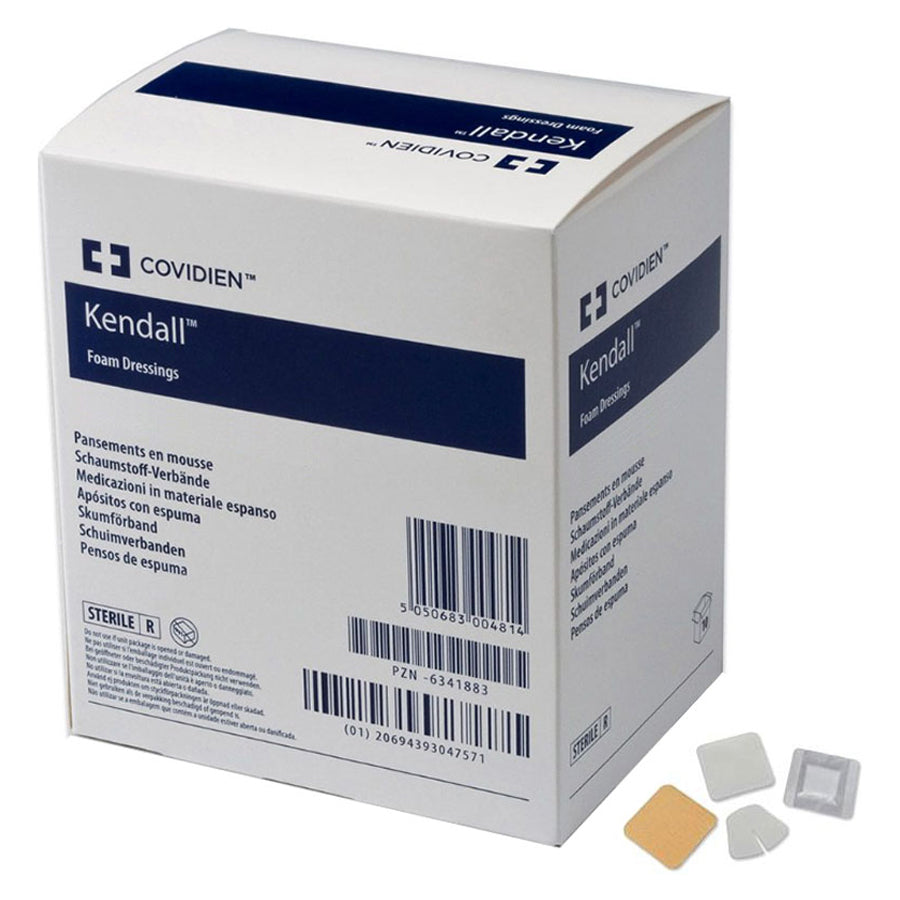 Cardinal Health Kendall Foam Dressing, Fenestrated, 3.5" x 3"