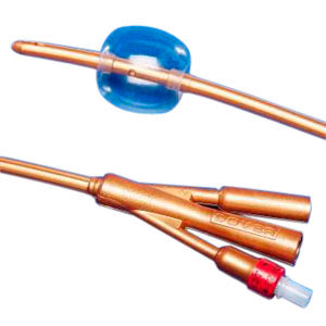 Dover 2-Way Silver-Coated Silicone Foley Catheter, 24 Fr, 30 cc 1 Each