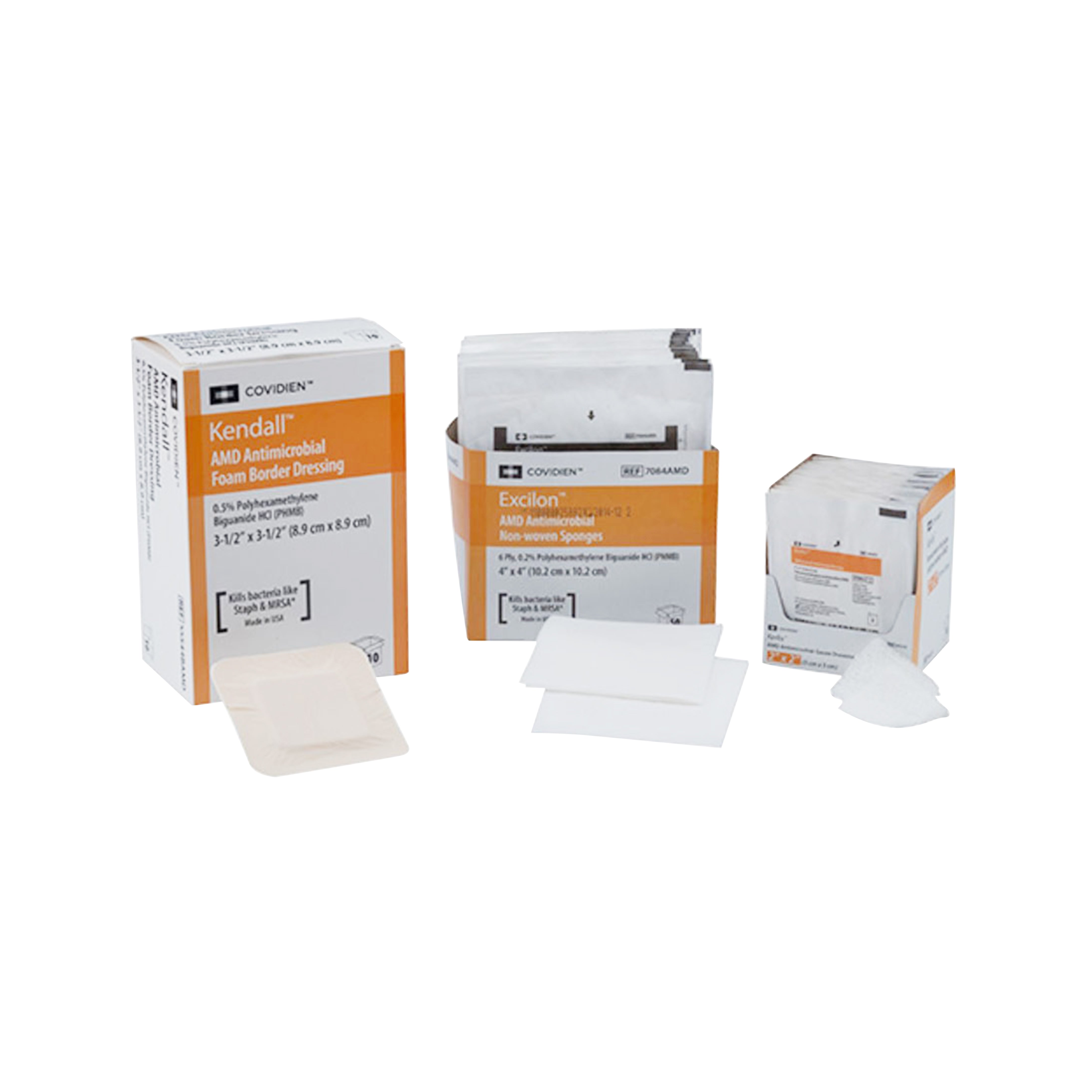 Telfa AMD Antimicrobial Island Dressing, Rectangle, 4" x 14" 1 Each