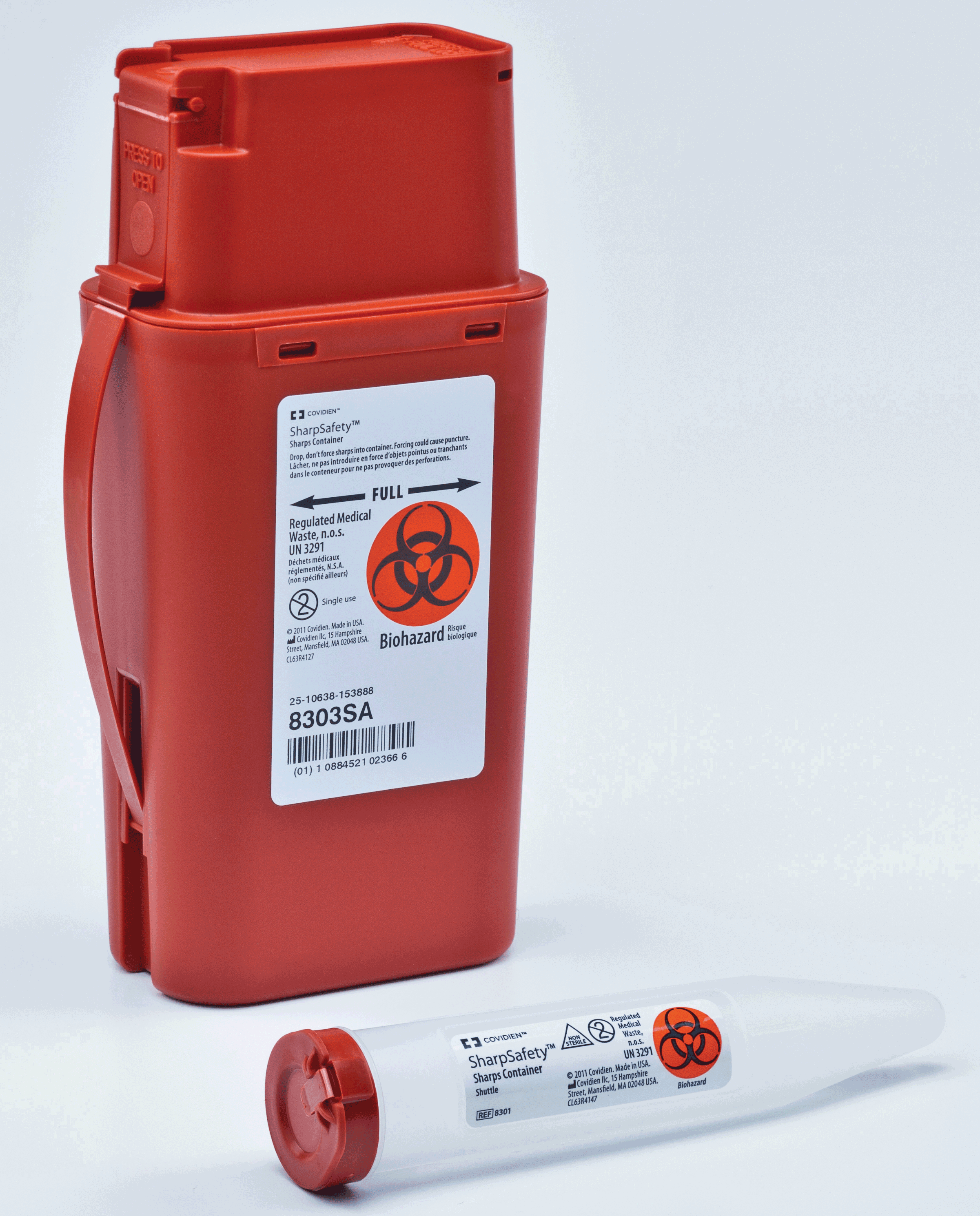 Transportable Sharps Container 1 Quart 1 Each