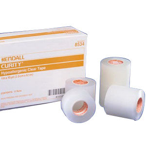 Kendall Hypoallergenic Clear Tape 3" x 10 yds. 1 Each