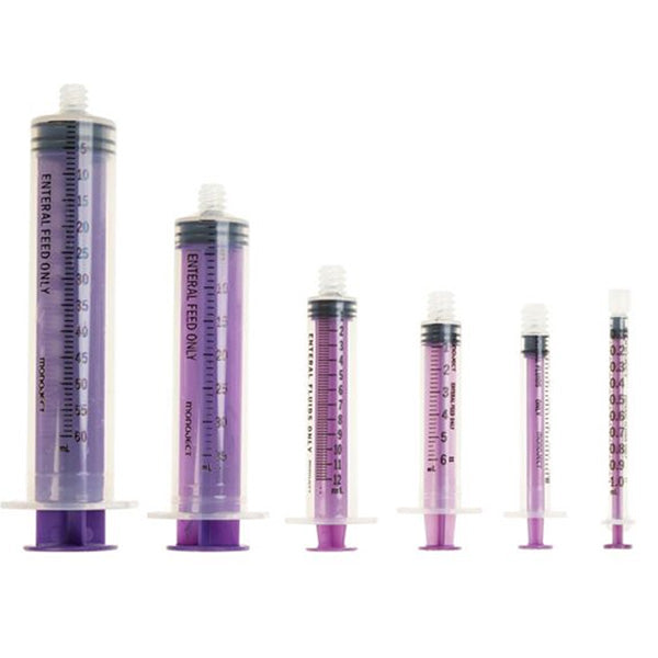 Monoject Purple Oral ENFit Syringe, Non-Sterile
