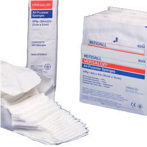 Curity All Purpose Non-Sterile Non-Woven Sponge 2" x 2", 3-Ply 200 Pack