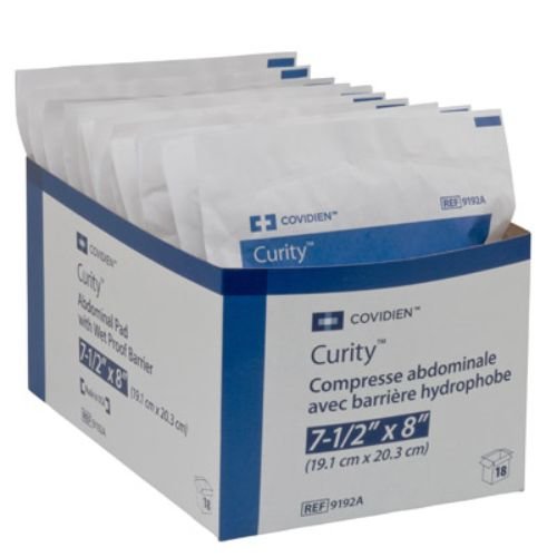 Curity Non-Woven Abdominal Gauze Pad, Sterile, 7.5" x 8"