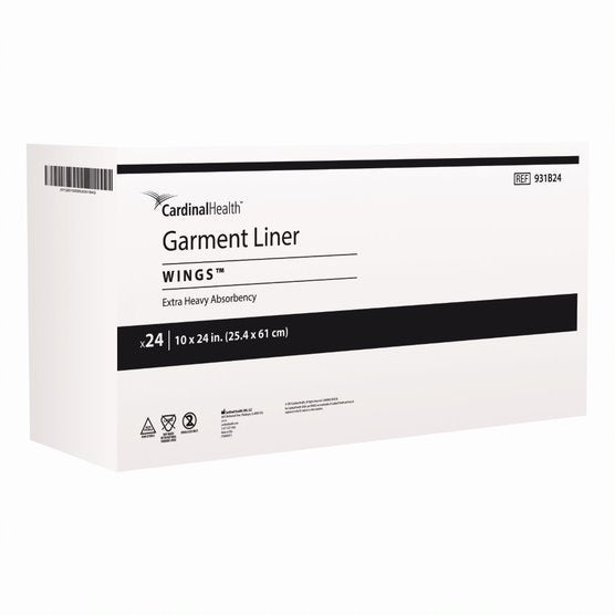 Cardinal Health, Garment Liner, Wings, Large, 10" x 24" 24 Pack