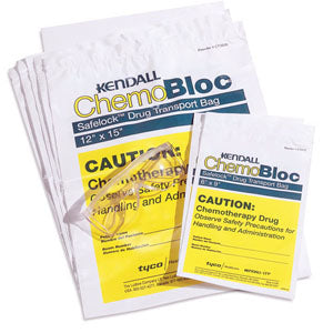 ChemoPlus Chemo Drug Transport Bag 6" x 9", White 200 Case