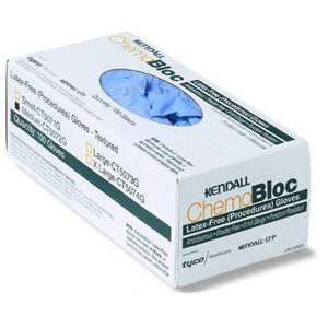 ChemoBlock T Non-Sterile Powder-Free Latex Glove Small 100 Box
