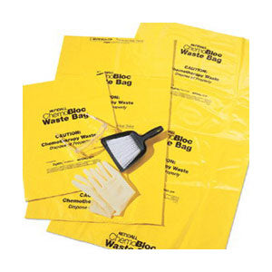 ChemoPlus Chemo Soft Waste Bag with Closure Tie 30 Gallon, Yellow 100 Case