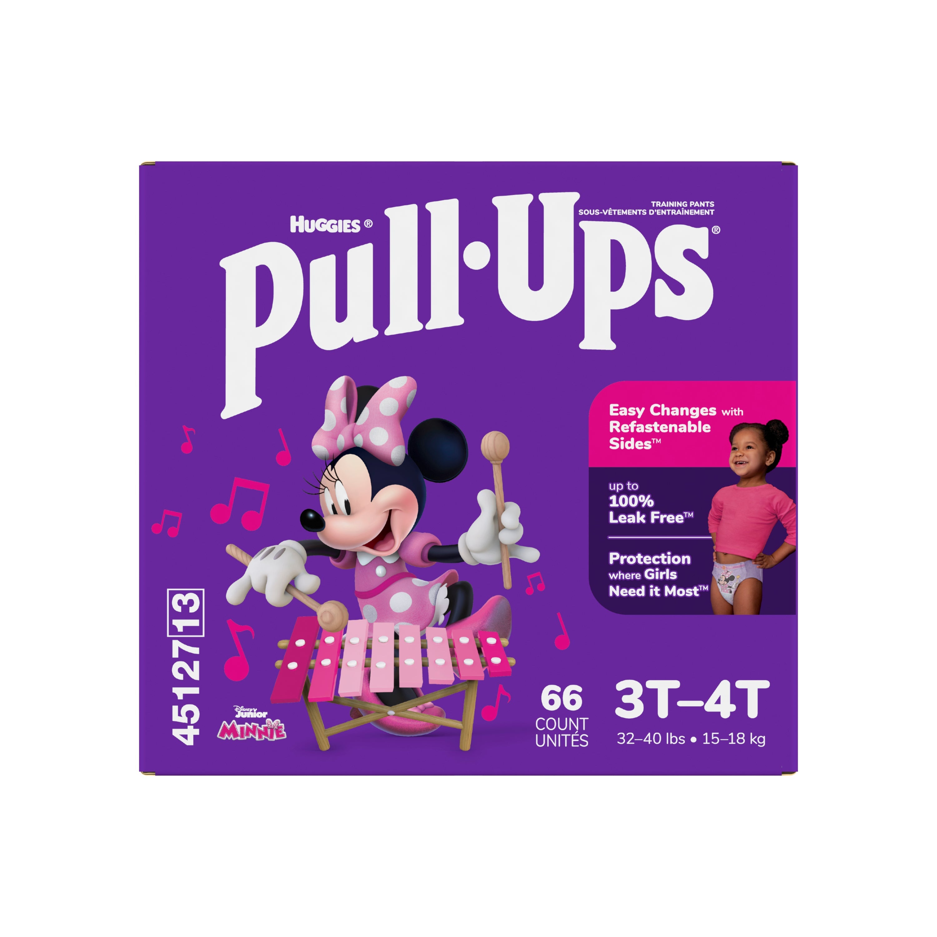 Pull-Ups Learning Designs Training Pants, Girl, 3T-4T, Giga Pack 66 Case