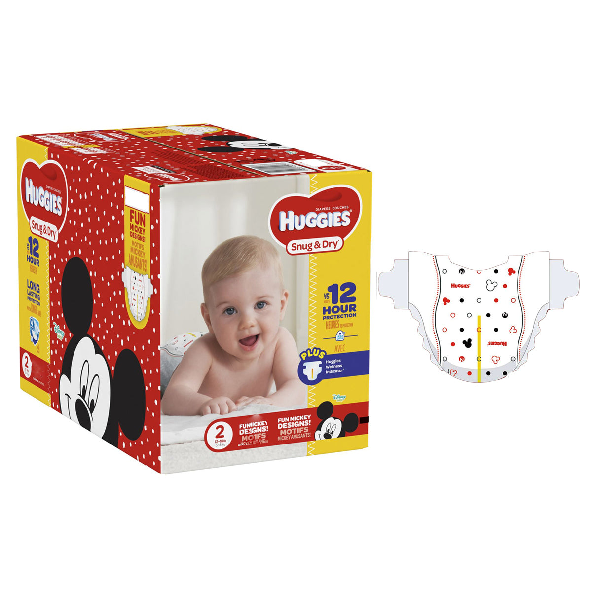 Huggies Snug and Dry Diapers, Size 2, Big Pack, 80 Ct 80 Case