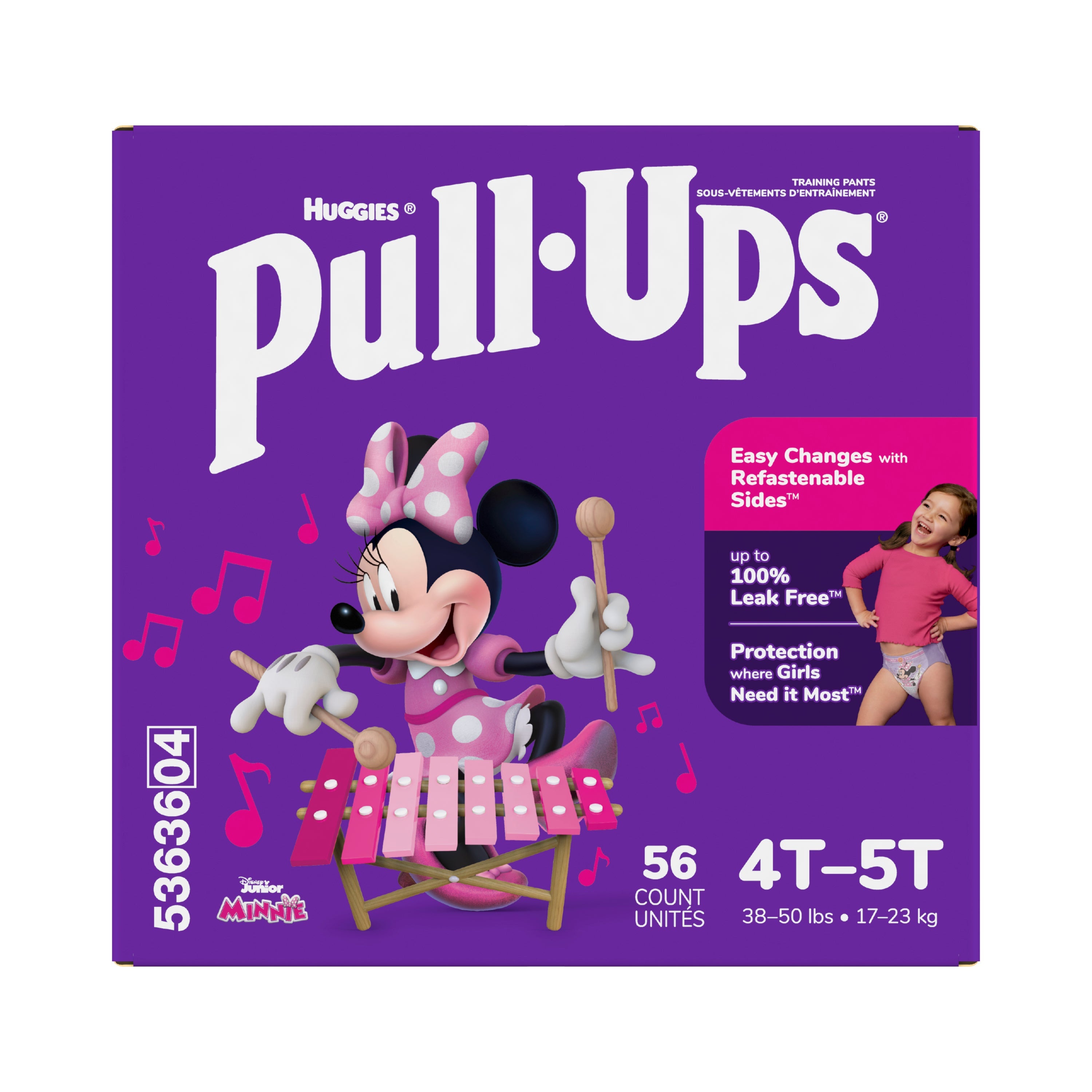 Pull-Ups Learning Designs Training Pants, Girl, 4T-5T, Giga Pack, Replaces Item 6945130 56 Case
