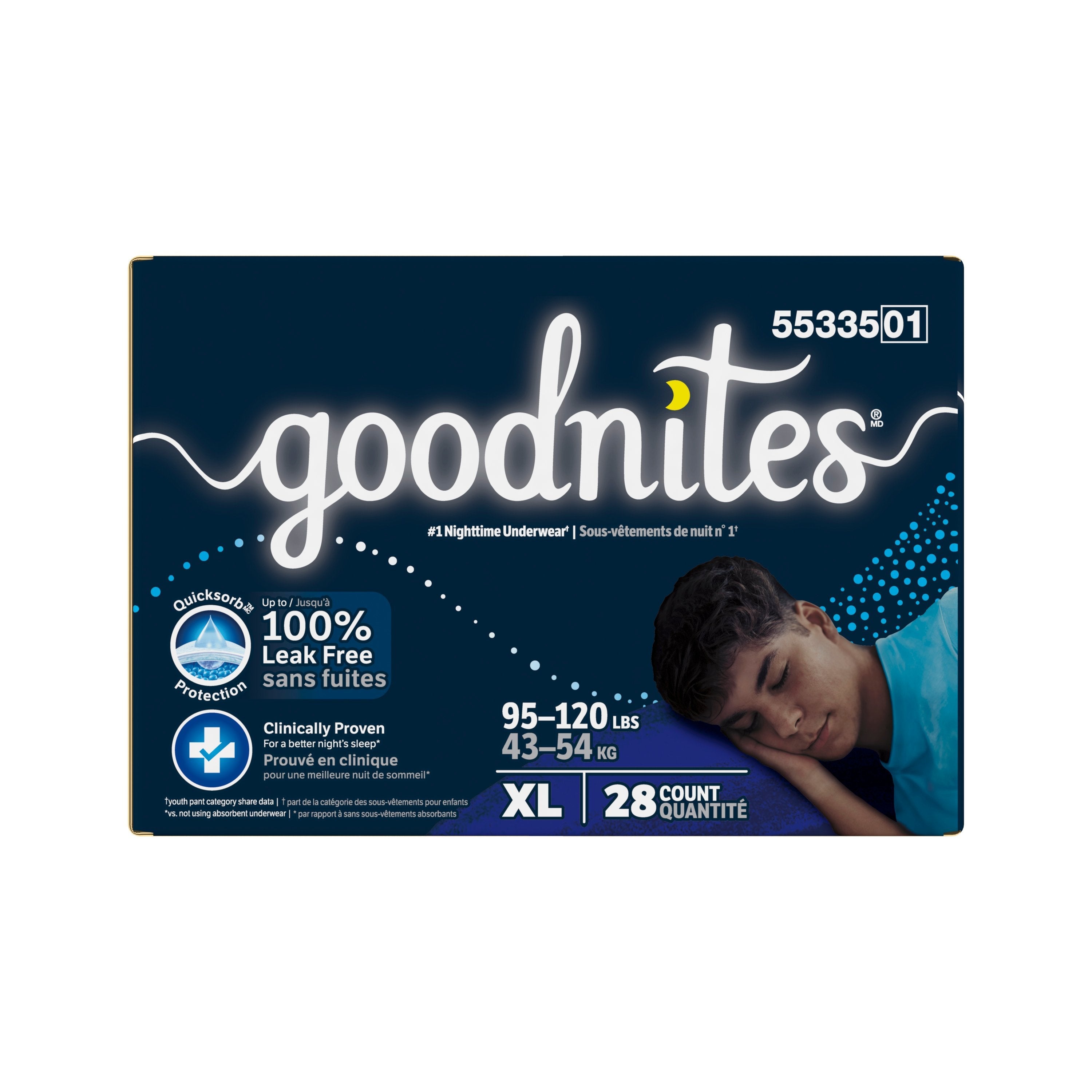 Goodnites Giga Pack Youthpant, Boy, Size 6