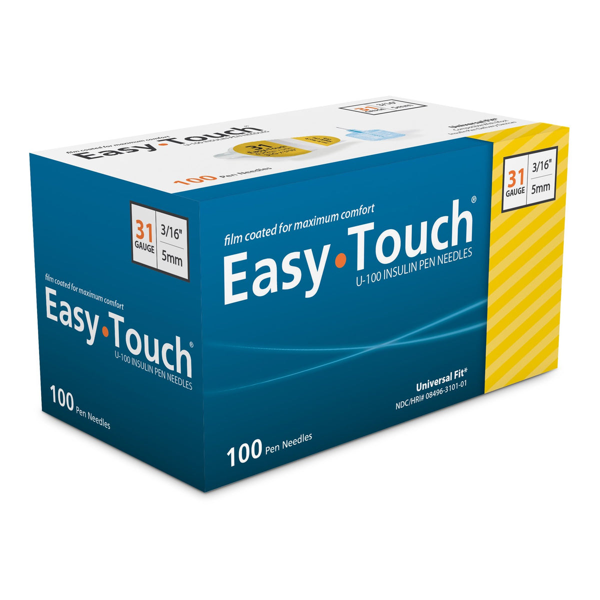 EasyTouch Insulin Pen Needle 31G x 3/16" Needle 5 mm Length