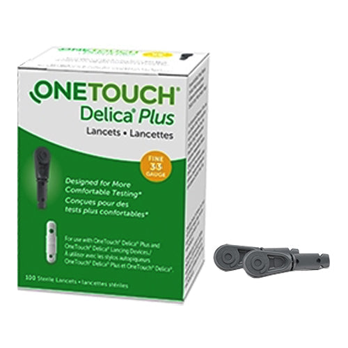 OneTouch Delica Plus Lancet 33G (100 count) 100 Box