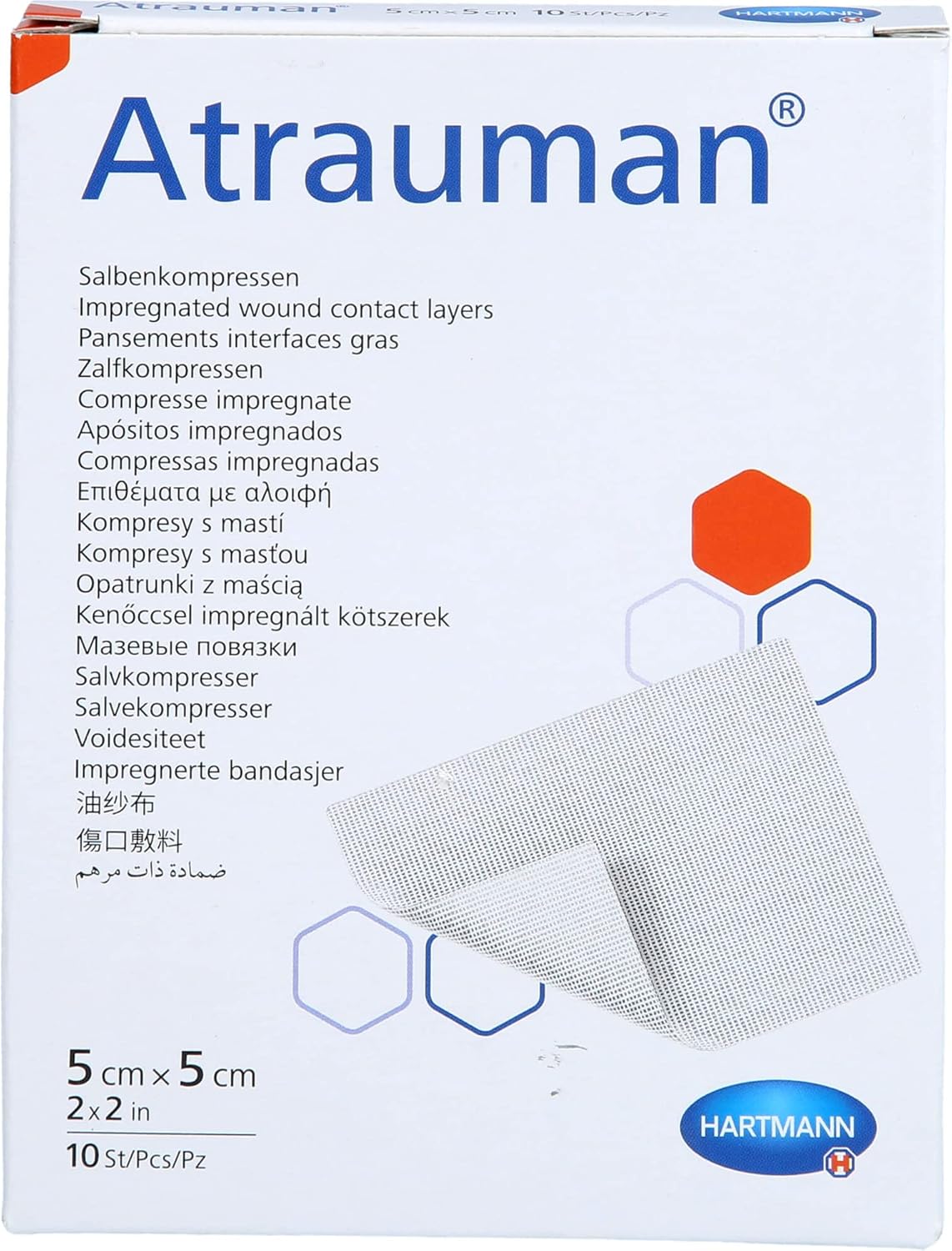 Atrauman Non Adherent Wound Contact Layer 2" x 2", 5cm x 5cm
