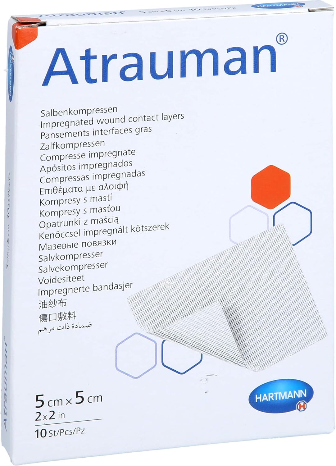 Atrauman Non Adherent Wound Contact Layer 2" x 2", 5cm x 5cm