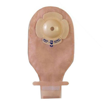 Ultramax Deep Drainable Pouch Aquatack Barrier and Kwick-Klose II Fastener 1-3/4" Pre-Cut Stoma Opening, Transparent 5 Box