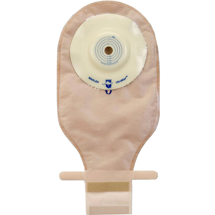 Ultramax Drainable Flat Pouch Cut To Fit Stoma With Opaque Backing 5 Box