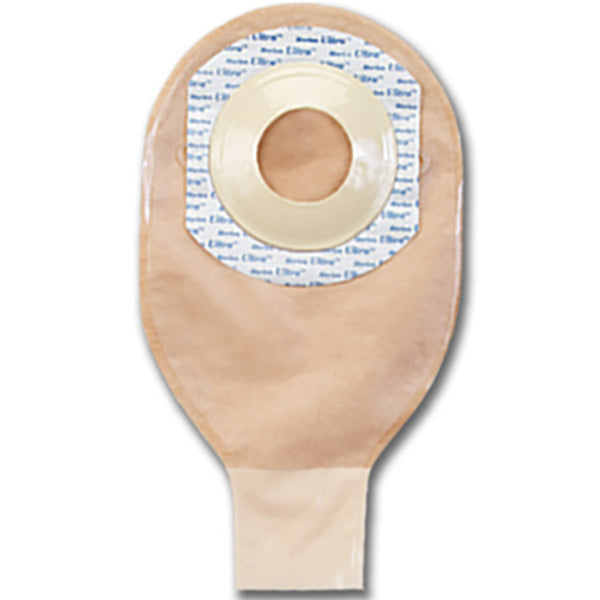 Ultra Extra 1 1/2" X 2 1/2" Oval Shallow Convex, Medium,Transparent Drainable Pouch 10 Box