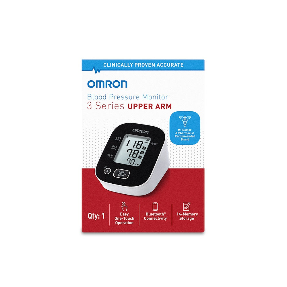 OMRON 3-Series Upper Arm Blood Pressure Monitor, Connected 1 Each