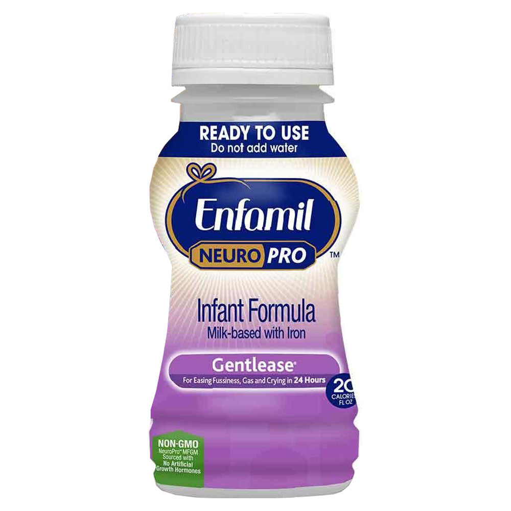 Enfamil NeuroPro Gentlease, Ready-to-Use, 6 fl. oz. Nursette Bottle, Retail