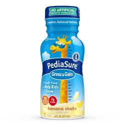 Pediasure Grow & Gain Banana Cream, 8 oz. Bottle, Retail