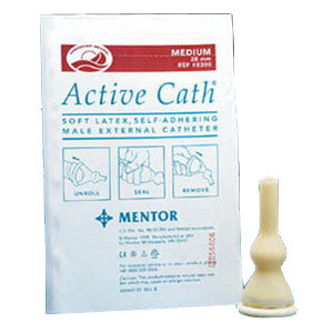 Active Cath Latex Self-Adhering Male External Catheter with Watertight Adhesive Seal, 23 mm 1 Each