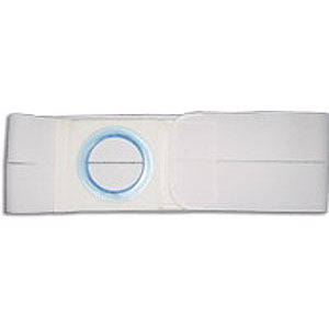 4" White, Regular Elastic, Flat Panel Belt, Small, 2-3/8" Opening 1 Each