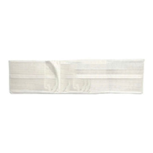 4" White, Regular Elastic, Flat Panel Belt, Medium, No Hole 1 Each