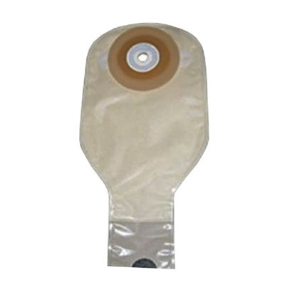 Special NuFlex Oval Drain Pouch Pre-Cut 1-1/8" x 1-1/4" Opening Mid Size Pouch Flat, Opaque 10 Box