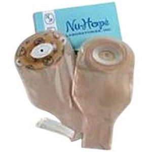 Nu-Flex 1-Piece Adult Roll-Up Drainable Pouch Cut-to-Fit Convex 1-3/4" x 3-1/4" Oval 10 Box