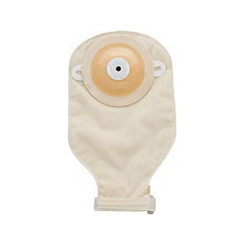 Nu-Flex Oval B Drain Pouch All Barrier Custom Pre-Cut 1" Round Opening With Barrier Opaque, Convex, Roll-Up 10 Box