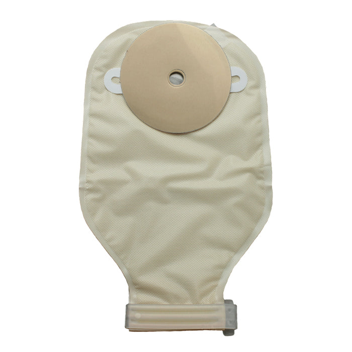 One-piece Post-Op Precut Adult Drainable Pouch 1" Round With Barrier Roll-Up Trim Shield 10 Box