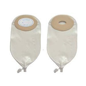 Nu-Flex Oval Urinary Pouch Custom 3/4" x 1-3/8" Opening Barrier #46 Deep Convexity With Flutter Valve 10 Box