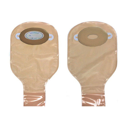 Nu-Flex 1-Piece Adult Drainable Pouch Cut-to-Fit Convex 1-1/8" x 2" Oval With Barrier 10 Box