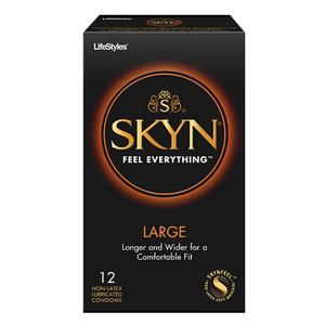 LifeStyles Skyn Feel Everything Large Contraceptive Condom, 12 Count