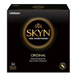 LifeStyles Skyn Feel Everything Original Contraceptive Condom, 24 Count