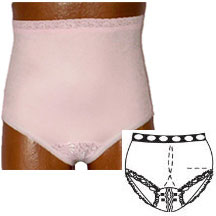 OPTIONS Split-Lace Crotch with Built-In Barrier/Support, Light Yellow, Center Stoma, X-Large 10, Hips 45" - 47" 1 Each