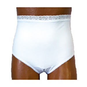 Ladies Split Crotch Ostomy Support Panty White, 2X-Large, Size 14, Left 1 Each