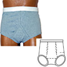OPTIONS Men's Basic With Built-In Barrier/Support, Gray, Dual, Large 40-42 1 Each