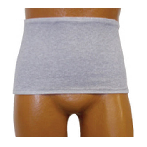 Men's Wrap/Brief with Open Crotch and Built-in Ostomy Barrier/Support Gray Large 40"-42" Hips, Dual 1 Each