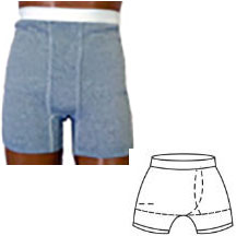 OPTIONS Men's Basic with Built-In Barrier/Support, Gray, Left Stoma, XXLarge 48-50 1 Each